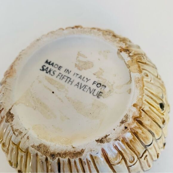 VTG Saks Fifth Avenue Bamboo Italian Trinket Dish - Picture 5 of 5